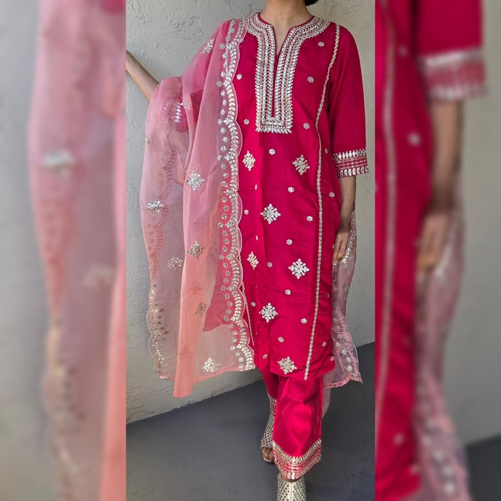 NEW Pink Embroidered Suit NEGOTIABLE